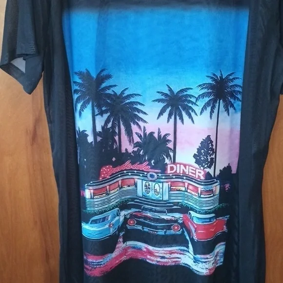 ֎5 FOR $25֍ (b2-15) Sheer tee 1X - Picture 3 of 5